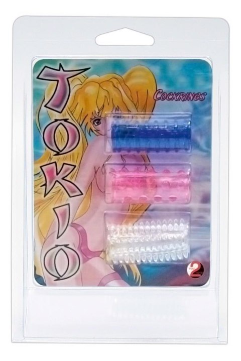 Tokio Sleeves – Silikonowe Nakładki Stymulujące, Zestaw 3 sztuk