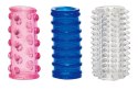 Tokio Sleeves – Silikonowe Nakładki Stymulujące, Zestaw 3 sztuk