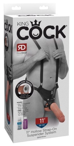 KC 28 cm – Nakładane Dildo z Elegancką Uprzężą