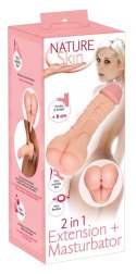 Przedłużka i Masturbator 2w1 Nature Skin
