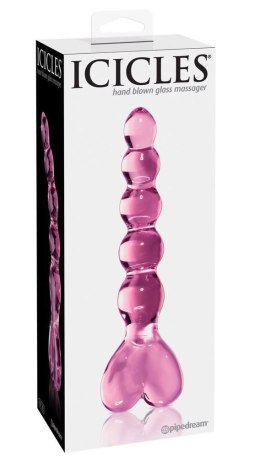 Szklane Dildo Icicles No. 43 Różowe