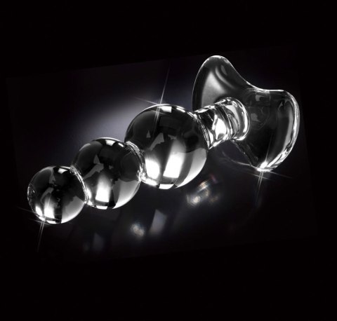 Elegancki Szklany Plug Analny Icicles No. 47 Clear