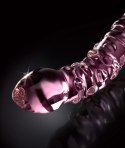 Icicles nr 55 Różowe Dildo Szklane