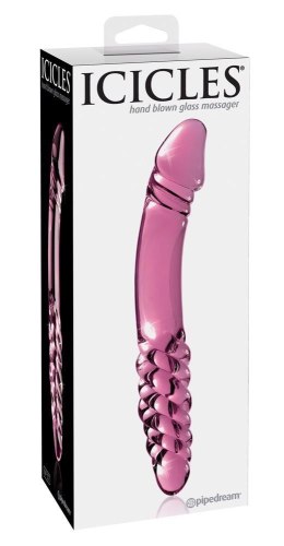 Szklane Dildo Icicles Nr 57, Różowe