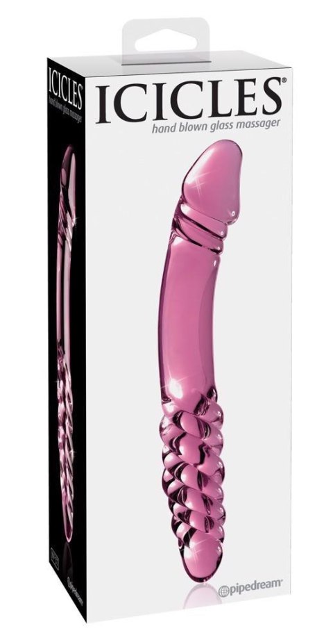 Szklane Dildo Icicles Nr 57, Różowe