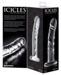 Przejrzyste Dildo Szklane Icicles No. 62