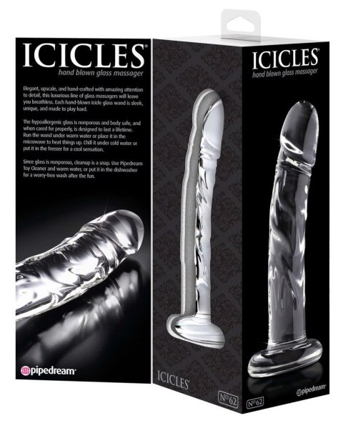 Przejrzyste Dildo Szklane Icicles No. 62