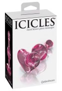 Zmysłowy Szklany Plug Analny Icicles No. 75 Różowy