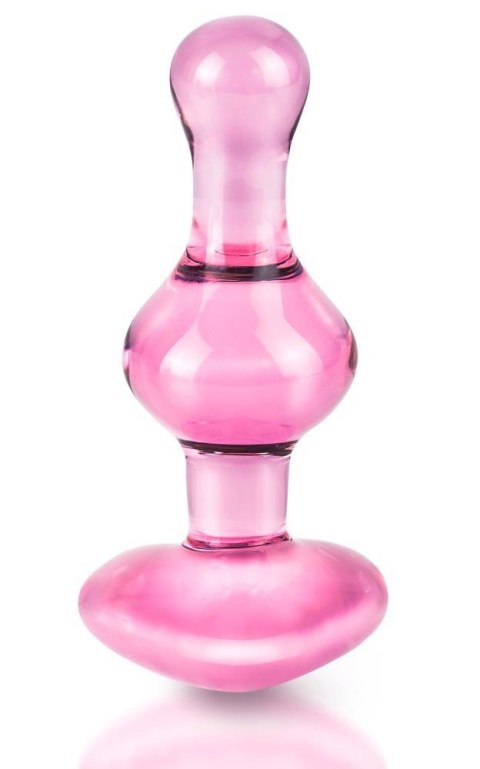 Zmysłowy Szklany Plug Analny Icicles No. 75 Różowy