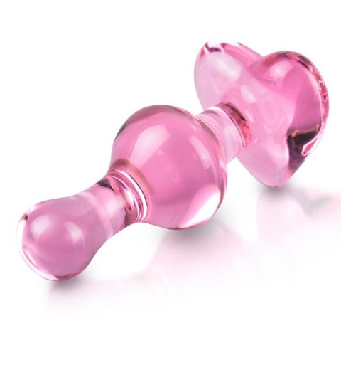 Zmysłowy Szklany Plug Analny Icicles No. 75 Różowy