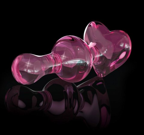 Zmysłowy Szklany Plug Analny Icicles No. 75 Różowy