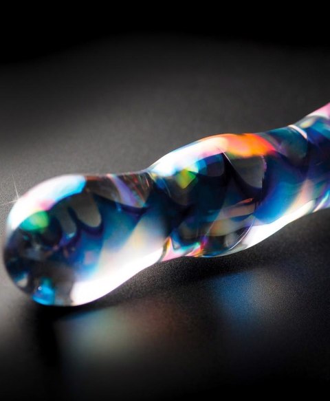 Szklane Dildo Icicles No. 8 Przezroczysto-Niebieskie