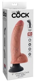 Wibrujący Realistyczny Dildo KC 23 cm z Jądrami