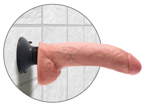 Wibrujący Realistyczny Dildo KC 23 cm z Jądrami