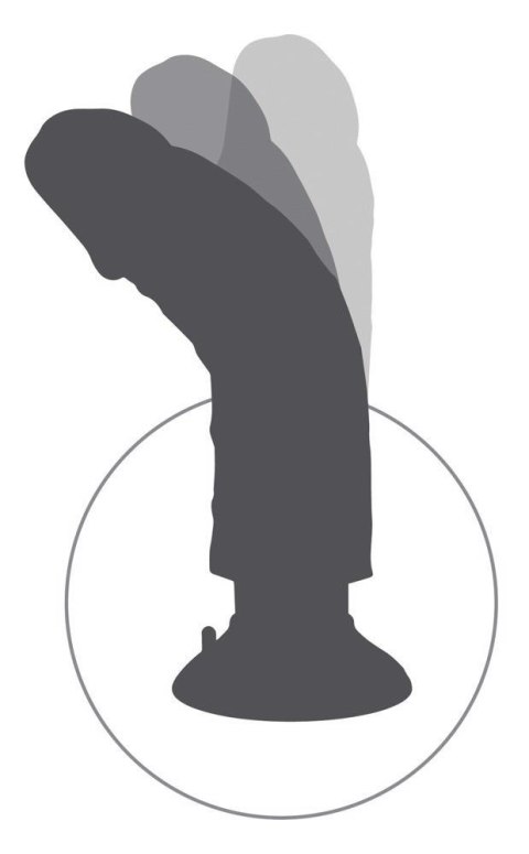 Wibrujący Realistyczny Dildo KC 23 cm z Jądrami