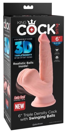 Realistyczne dildo Triple Density z ruchomymi jądrami