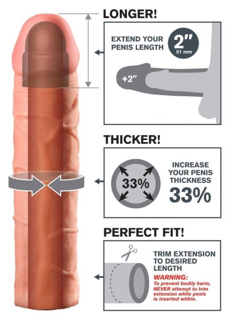 FXTP: Erotyczna Nakładka Przedłużająca Penis 5 cm
