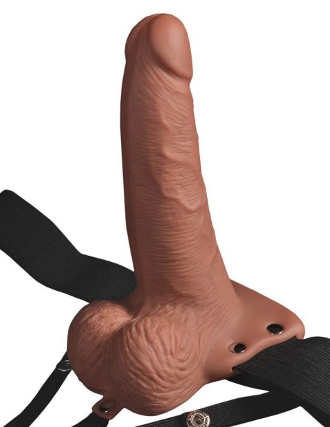 FF 6 Wibrujące Dildo Nakładane typu Strap-On z Jądrami