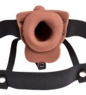 FF 6 Wibrujące Dildo Nakładane typu Strap-On z Jądrami