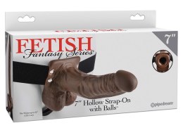 FFS 7 Wydrążone Dildo Strap-On z Realistycznymi Jądrami