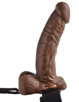 FFS 7 Wydrążone Dildo Strap-On z Realistycznymi Jądrami