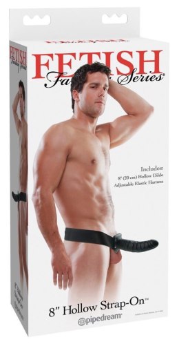 FFS 8 Nakładka Dildo Strap-On z Tunelem – Ciemna