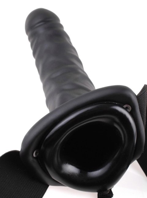 FFS 8 Nakładka Dildo Strap-On z Tunelem – Ciemna