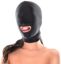Elegancki Kaptur BDSM ze Spandexu z Otworem na Usta