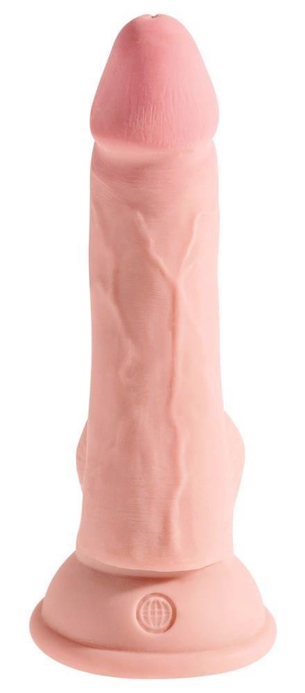 Realistyczne dildo KCP 6.5 z potrójną gęstością i jądrami