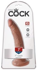 Realistyczne Dildo King Cock 7" – Naturalny Cielisty Odcień