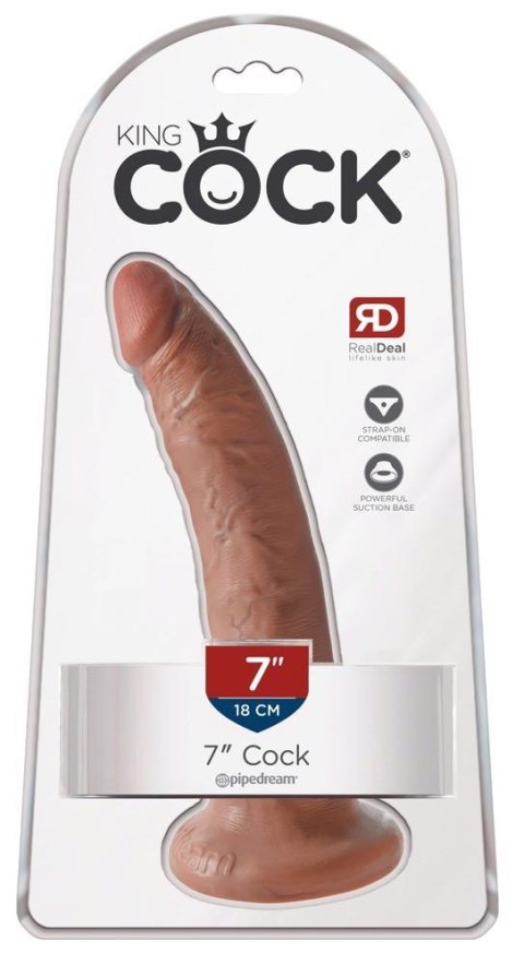Realistyczne Dildo King Cock 7" – Naturalny Cielisty Odcień
