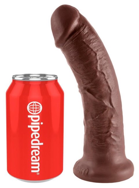 Dildo King Cock Realistyczne 20 cm Brązowe