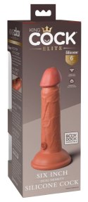 King Cock Elite 6" Dual Density Cock Tan