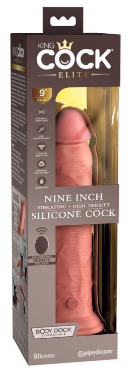 King Cock Elite – Realistyczne Dildo Wibrujące z Podwójną Gęstością i Pilotem