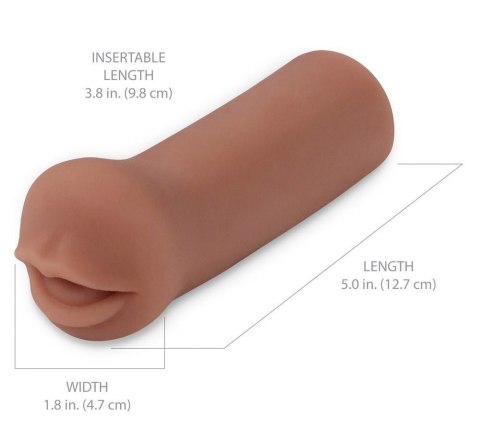 PDXE Masturbator do Stymulacji Oralnej 'Brown'