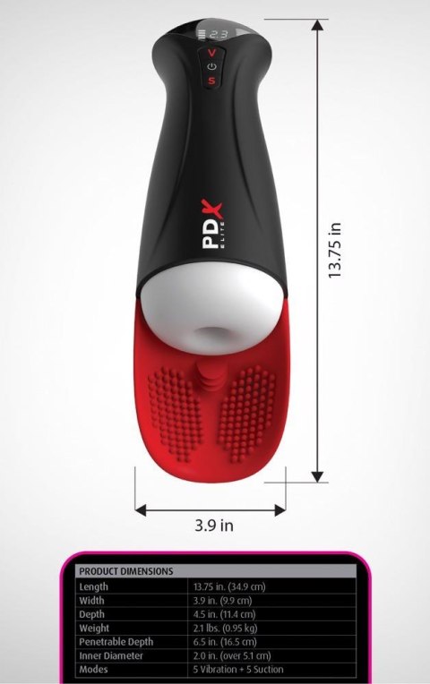 PDXE Fap-O-Matic Pro XL Biały – Luksusowy Masturbator Męski