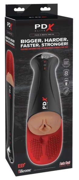 PDXE Pro XL Brązowy: Automatyczny Masturbator Męski z Funkcją Stymulacji Jąder