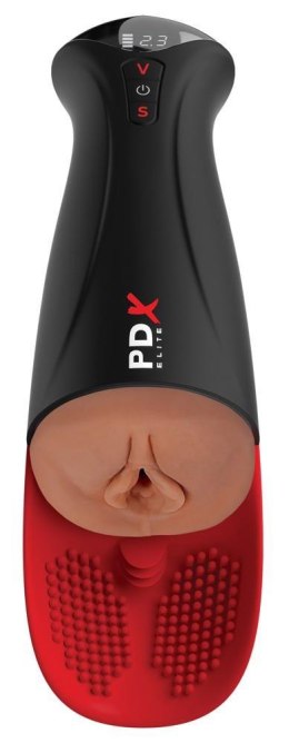 PDXE Pro XL Brązowy: Automatyczny Masturbator Męski z Funkcją Stymulacji Jąder