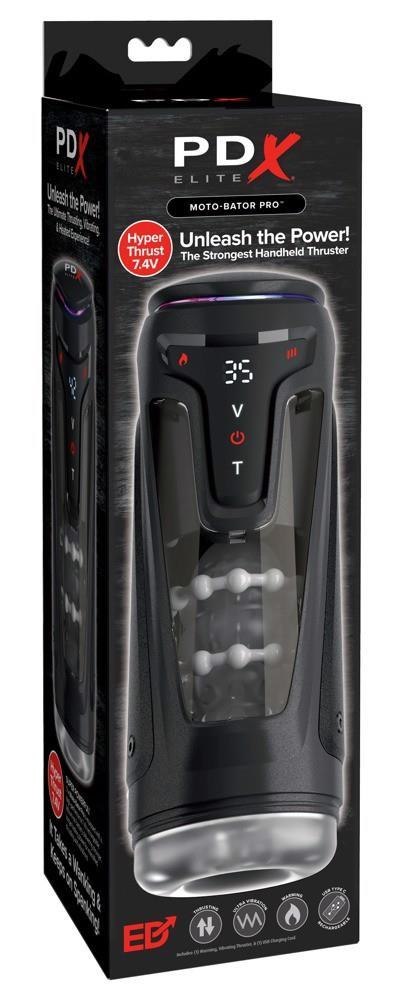 PDXE Moto-Bator Pro Light – Luksusowy Masturbator z Funkcją Grzania i Wibracji