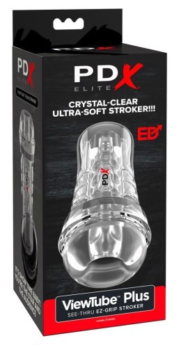 PDXE ViewTube EZ-Grip Stroker: Przezroczysty Masturbator z Pewnym Chwytem