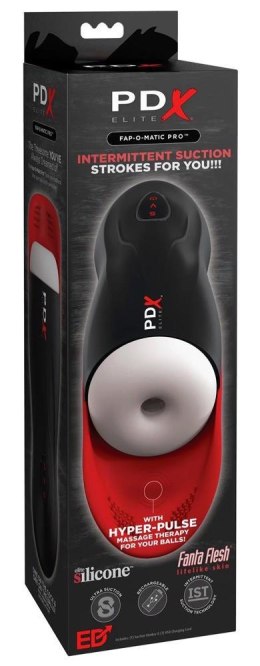 PDX Elite Fap-O-Matic Pro: Masturbator z funkcją stymulacji jąder