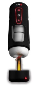 PDX Elite Milk Me Hotter Black – Rozgrzewający Masturbator z Wibracjami
