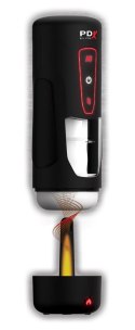 PDX Elite Milk Me Hotter Black – Rozgrzewający Masturbator z Wibracjami