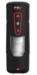 PDX Elite Milk Me Hotter Black – Rozgrzewający Masturbator z Wibracjami