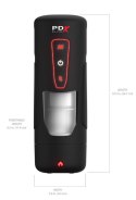 PDX Elite Milk Me Hotter Black – Rozgrzewający Masturbator z Wibracjami