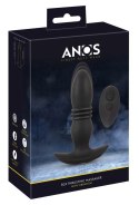 ANOS Thrusting Plug - Wibrujący Plug Analny z Funkcją Pchania