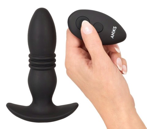 ANOS Thrusting Plug - Wibrujący Plug Analny z Funkcją Pchania