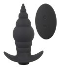 Czarny Wibrujący Korek Analny z Pilotem Black Velvets RC