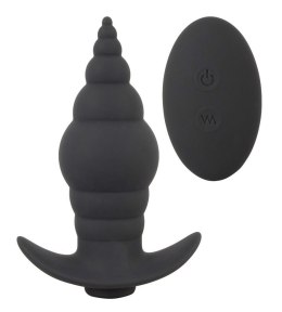Czarny Wibrujący Korek Analny z Pilotem Black Velvets RC