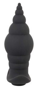 Czarny Wibrujący Korek Analny z Pilotem Black Velvets RC